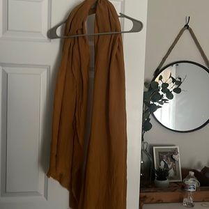 Dark mustard blanket scarf